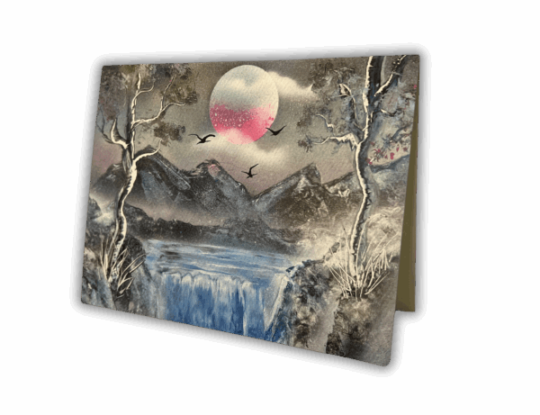 Greeting Card - Arbutus in the Mist